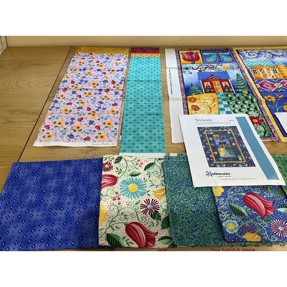 Quilt Kit and Fabric " Seasons" By Christine Graf Clothworks Cotton Sewing Quilt - Picture 13 of 16